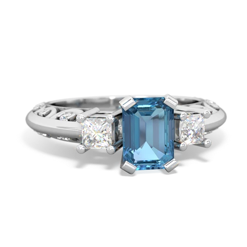 blue topaz engagement ring