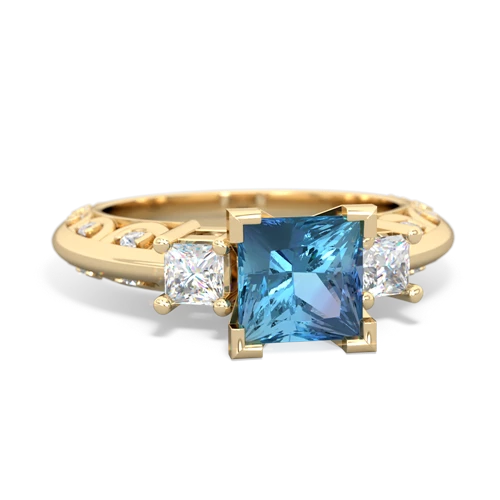 blue topaz engagement ring