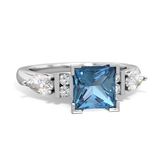 Blue Topaz Engagement Genuine Swiss Blue Topaz ring Ring