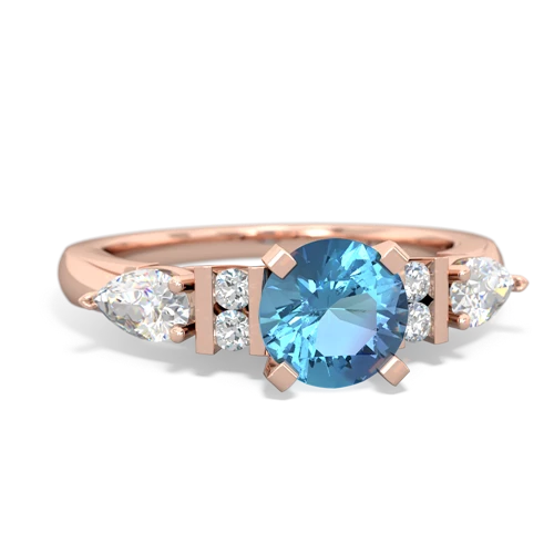 Blue Topaz Engagement Genuine Swiss Blue Topaz ring Ring