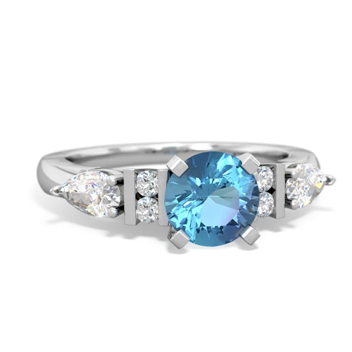 blue topaz engagement ring