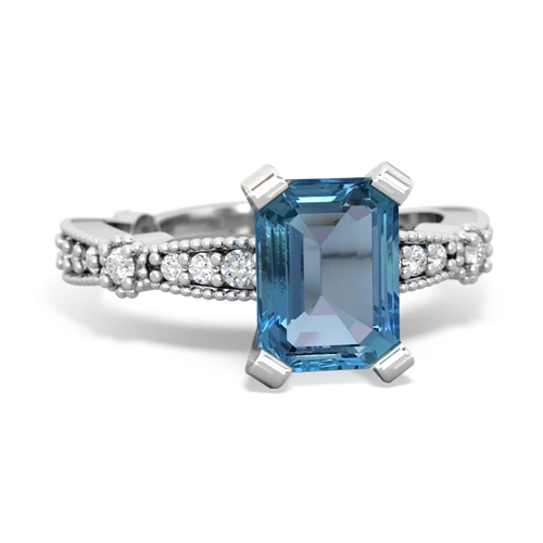 blue topaz engagement ring