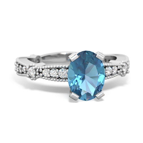 blue topaz engagement ring