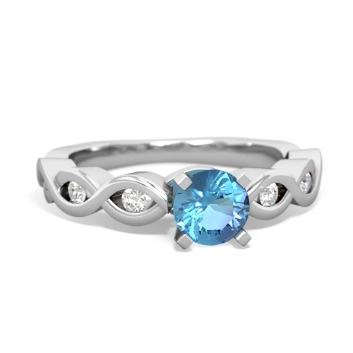 blue topaz engagement ring