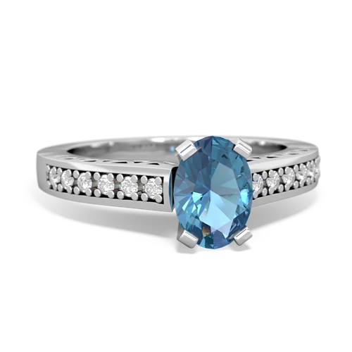 blue topaz engagement ring