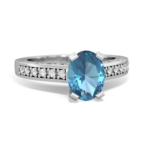 blue topaz engagement ring