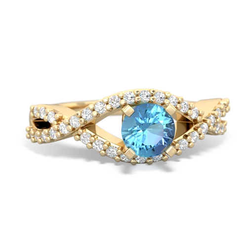 blue topaz engagement ring