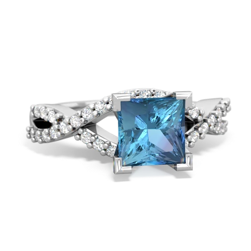 blue topaz engagement ring