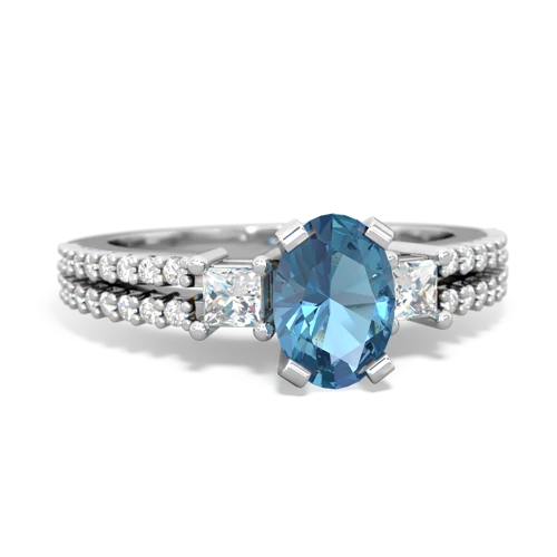 blue topaz engagement ring