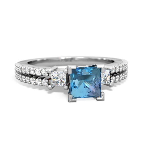 blue topaz engagement ring