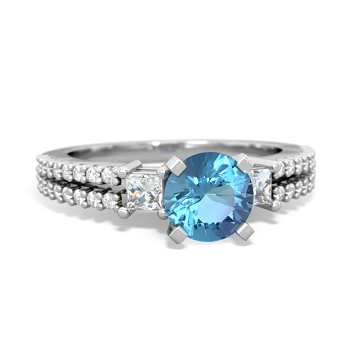 blue topaz engagement ring