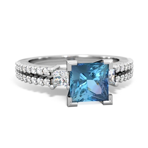 blue topaz engagement ring