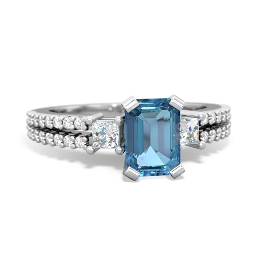 blue topaz engagement ring