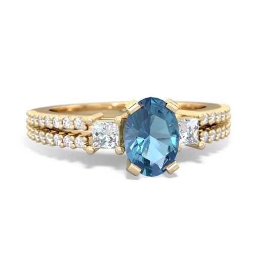 blue topaz engagement ring