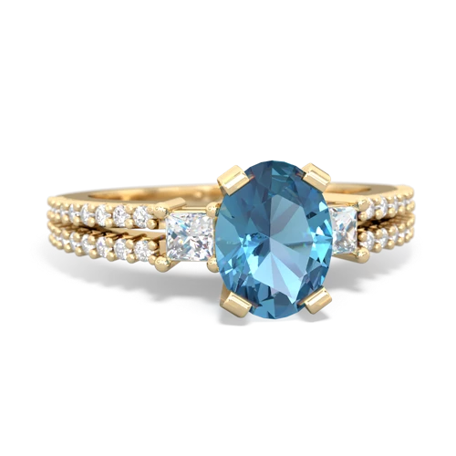 blue topaz engagement ring