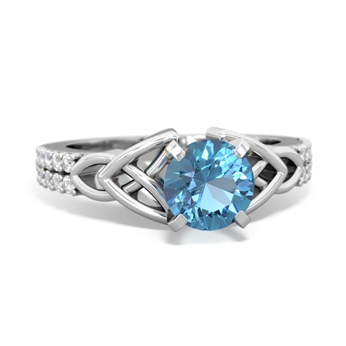 blue topaz engagement ring