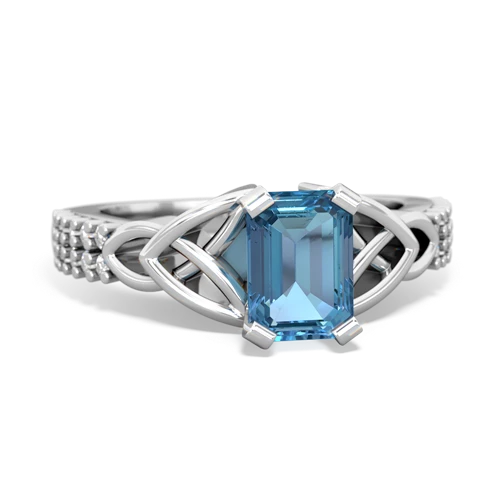 blue topaz engagement ring