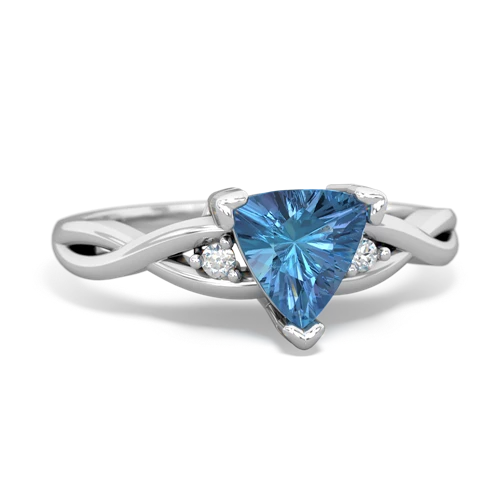 blue topaz filligree ring