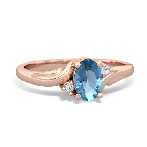 blue topaz filligree ring