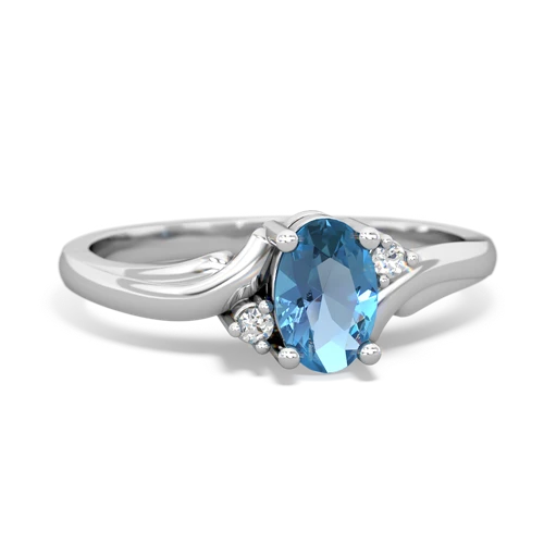 blue topaz filligree ring