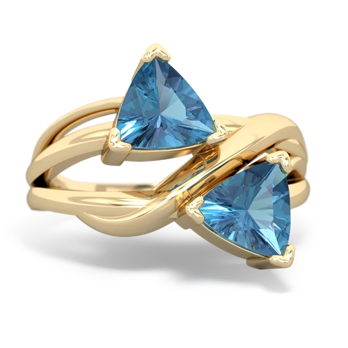 blue topaz filligree ring