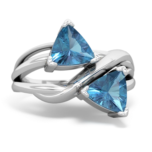 blue topaz filligree ring