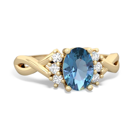 blue topaz filligree ring