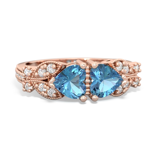 blue topaz keepsake butterfly ring