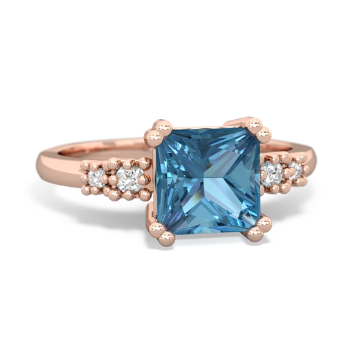 blue topaz modern ring