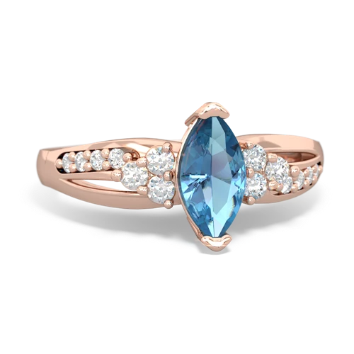 blue topaz modern ring