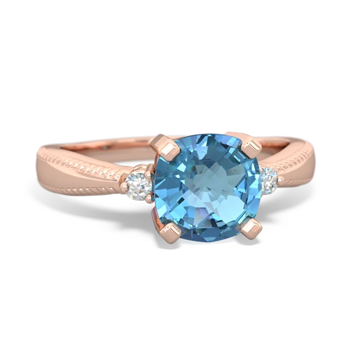 blue topaz modern ring