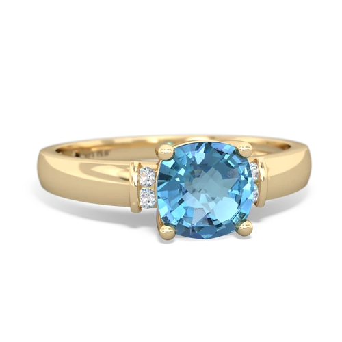 blue topaz modern ring