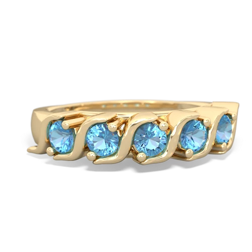 blue topaz timeless ring