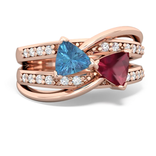 blue topaz-ruby couture ring