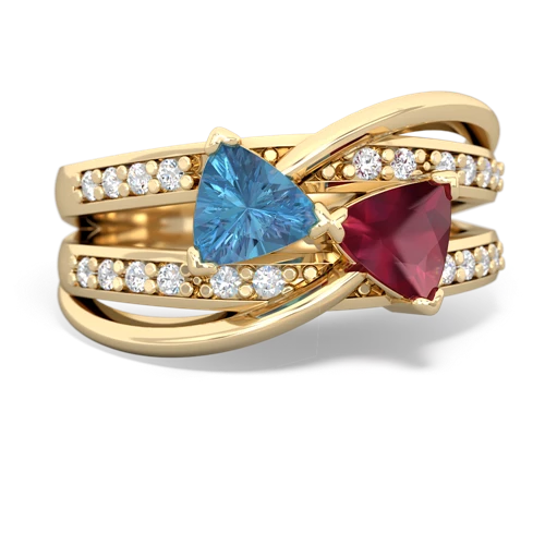 blue topaz-ruby couture ring