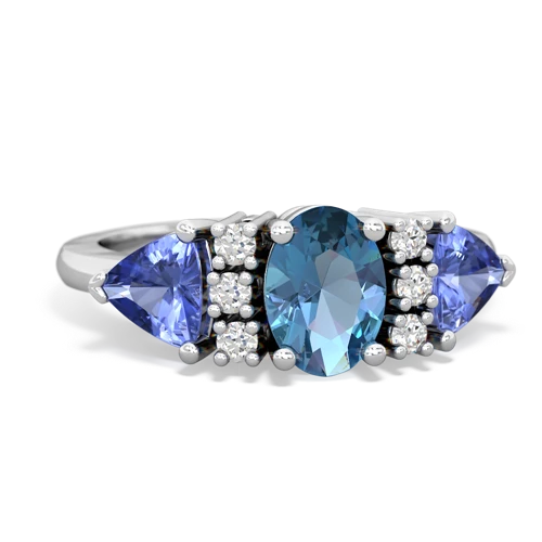 blue topaz-tanzanite timeless ring