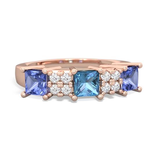 blue topaz-tanzanite timeless ring