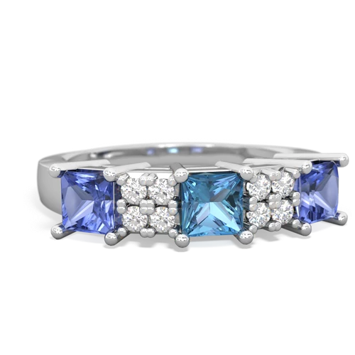 blue topaz-tanzanite timeless ring