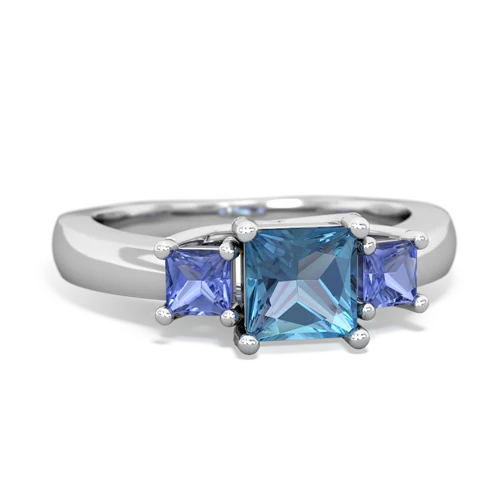 blue topaz-tanzanite timeless ring