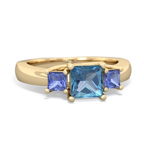 blue topaz-tanzanite timeless ring