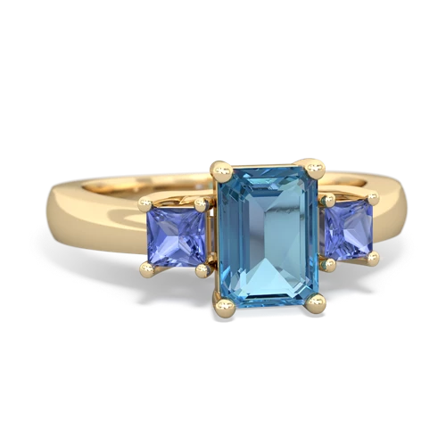 blue topaz-tanzanite timeless ring