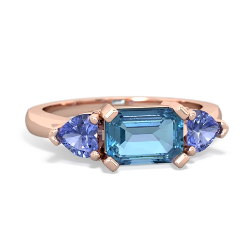 blue topaz-tanzanite timeless ring