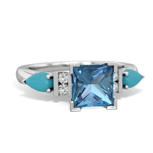 blue topaz-turquoise engagement ring