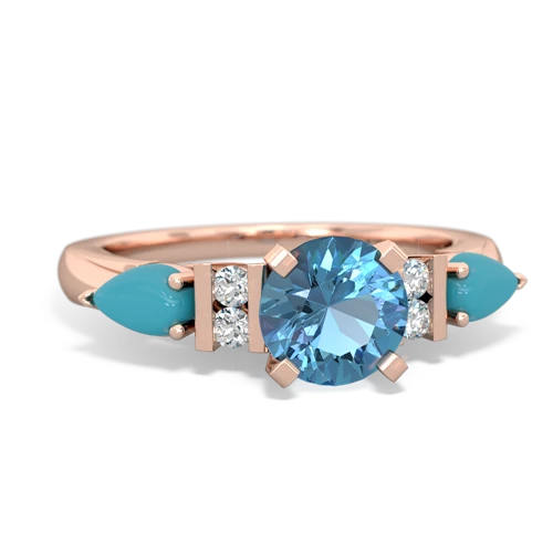 blue topaz-turquoise engagement ring