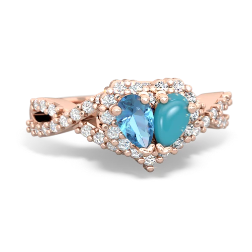 blue topaz-turquoise engagement ring