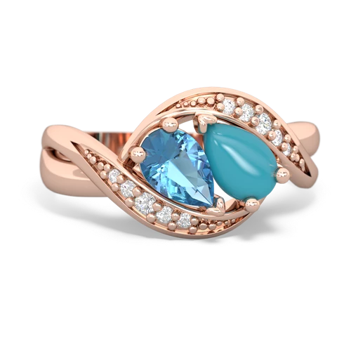 blue topaz-turquoise keepsake curls ring