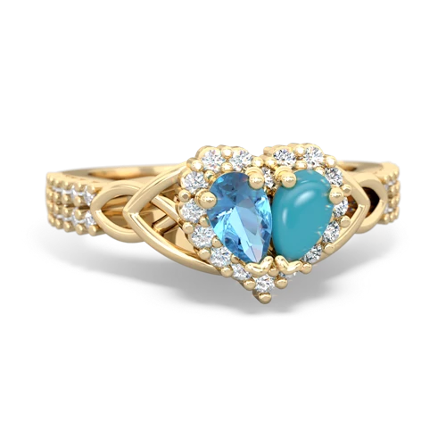 blue topaz-turquoise keepsake engagement ring