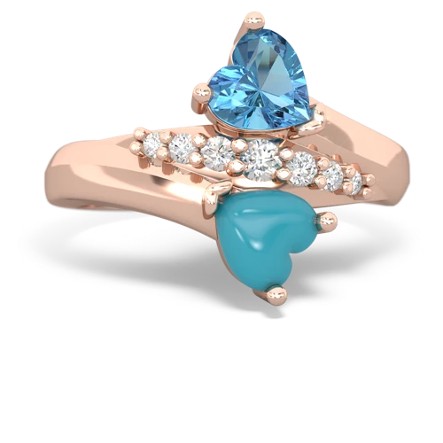 blue topaz-turquoise modern ring