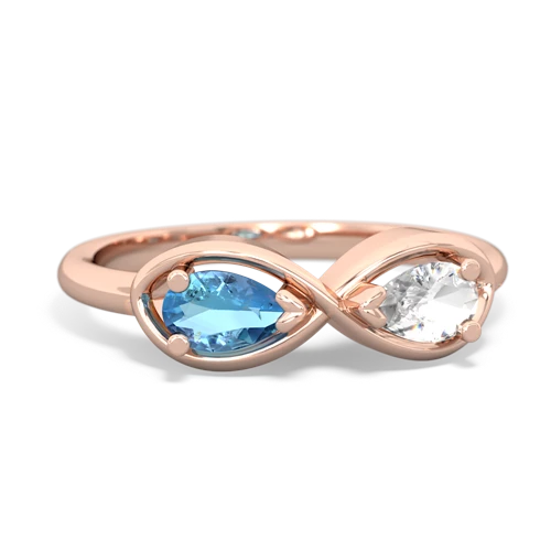blue topaz-white topaz infinity ring