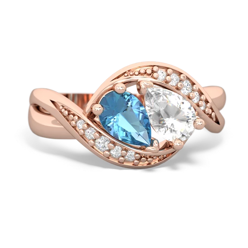 blue topaz-white topaz keepsake curls ring